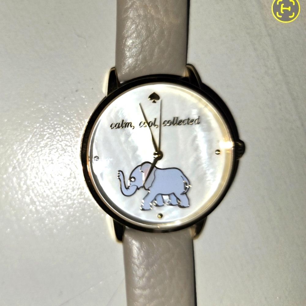 NWOT Original Box Kate Spade Calm, Cool, Collected Elephant Watch